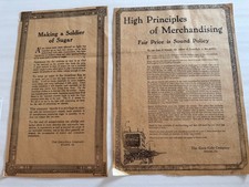 1911 (2) COCA COLA NEWSPAPER ADS REDUCING PRODUCTION