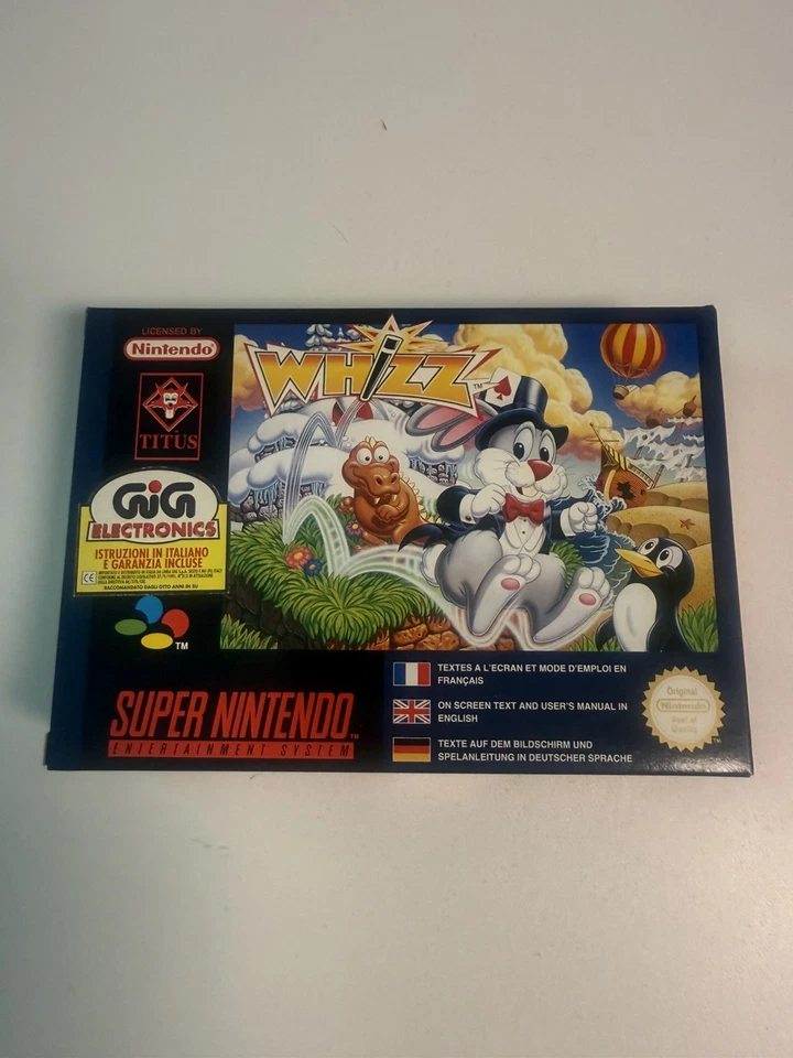Super Nintendo SNES 🔥 Whizz NEW OLD STOCK 🔥 PAL CIB Full Set - Bild 1 von 4