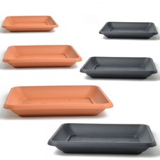 Untersetzer für Blumenkübel Blumentof Pflanztopf quadratisch Kunststoff 2 Farben