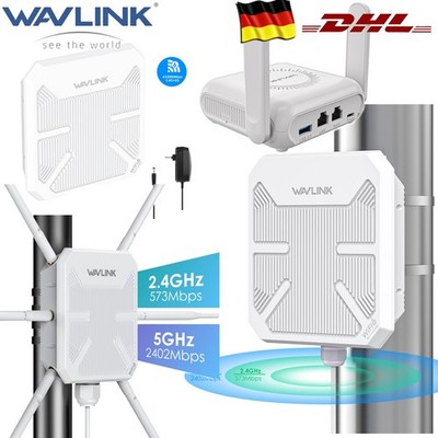 WiFi 6 Outdoor WLAN Repeater AX3000 Reichweite Mesh Access Point Signalverstärke