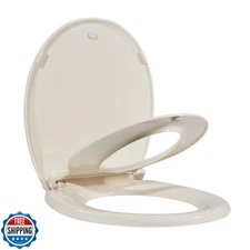 GarveeTech Toilet Seat With Toddler Seat Built In, Round Toilet Seat for Pott