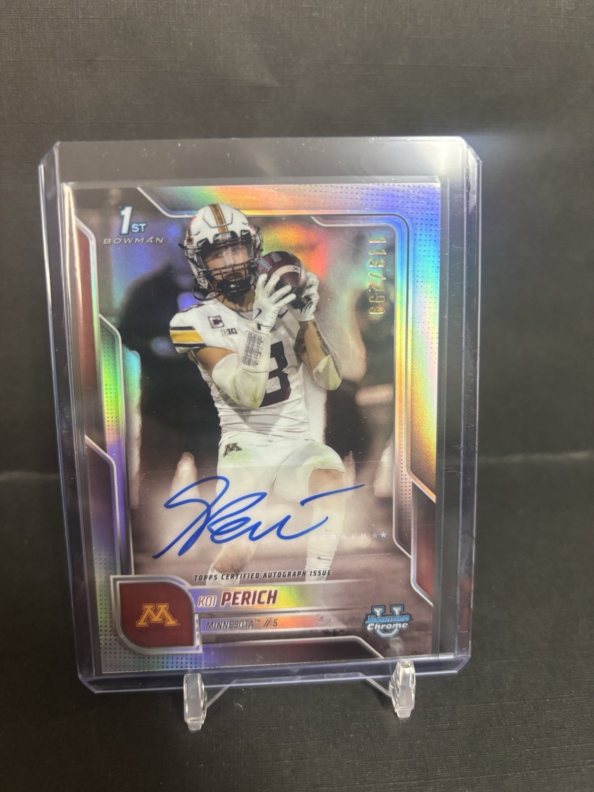 2025 Bowman U Chrome Koi Perich 1st Bowman Auto /299 #BCA-KP Refractor