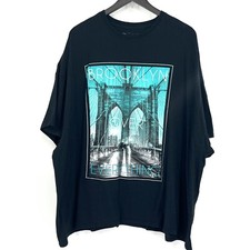 2 MONKEYS Mens Brooklyn Over Everything 5XL Black TShirt 100% Cotton Made In USA