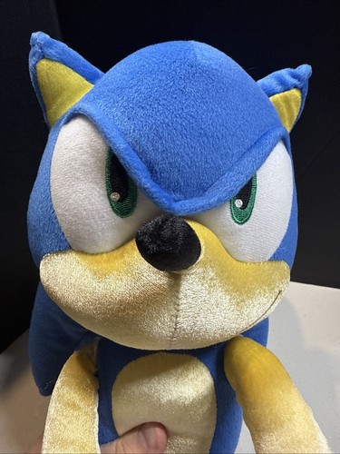 Sonic The Hedgehog 24" Jumbo Stuffed Animal Plush Pillow Large Sega - Repaired - Picture 9 of 24