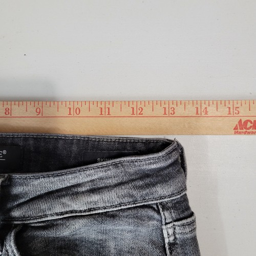Judy Blue Skinny Fit Jeans Womens 7/28 Gray White Distressed Stretch High Rise - Picture 3 of 11