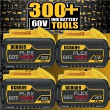 4PACK For DEWALT DCB609-2 20V/60V MAX FLEXVOLT 9Ah Li-Ion Battery DCB609 DCB606
