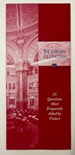 2004 Library Of Congress Washington DC FAQ Questions Vintage Travel Brochure