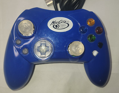 Mad Catz Controller Blue Control Pad Model 4516 UNTESTED!!!