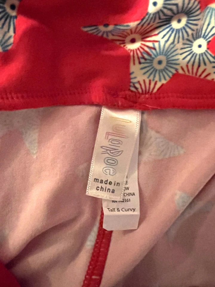 Lote de 8 Leggings LuLaRoe Mujer TC Alto y Curvilíneo (12-22) Corazones Estrellas St. Patty's Foto 4 de 4