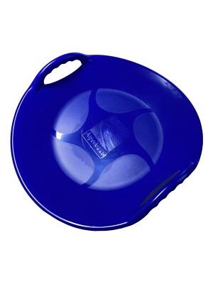 AlpenGaudi Alpenufo Blau Ufo ca. 59X58X10 cm Bob Rutscher Rodel Schlitten Schnee