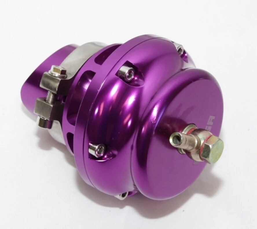 PÚRPURA Emusa 50MM Turbo válvula de soplado BOV V banda + adaptador de tubería bov de 2,5" Foto 4 de 4