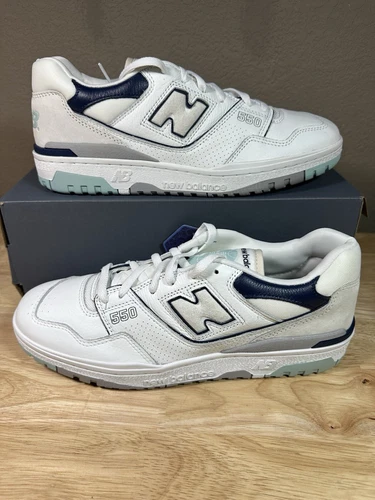 New Balance 550 - BB550WCA - White/Grey/Blue - Men’s Size 11.5 - Sneakers