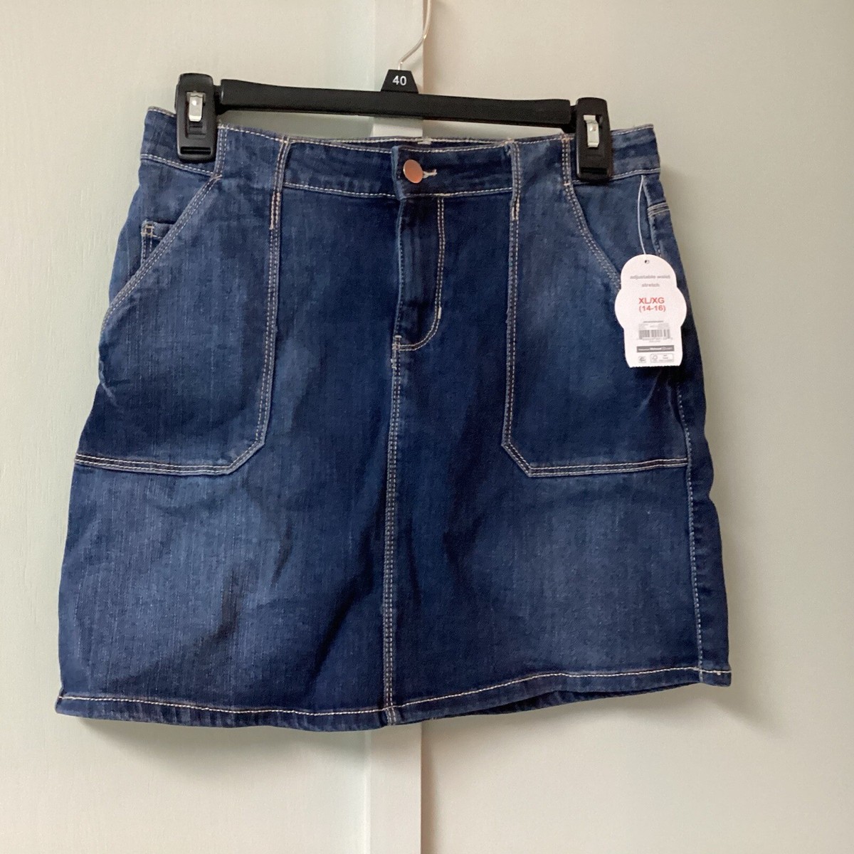 Wonder Nation Girls Denim Skirt Size XL 14-16 Woven Skirt