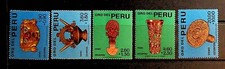 PERU Sc B1-5 NH ISSUE OF 1966 - TRADITIONAL ART
