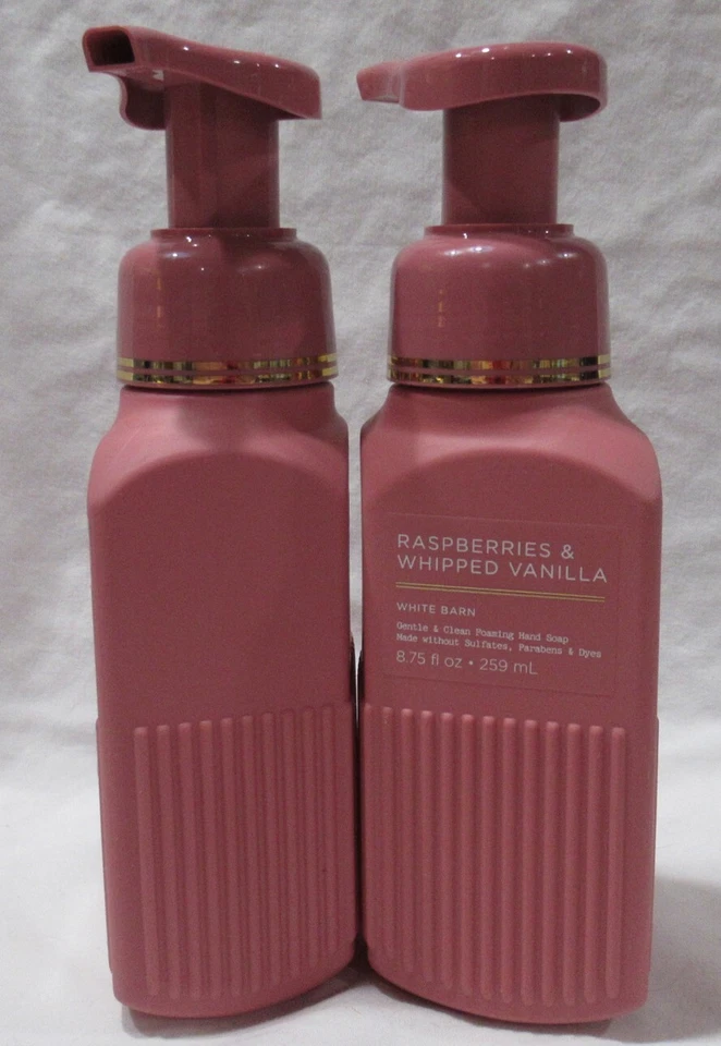 White Barn Bath & Body Works Foaming Hand Soap 2 RASPBERRIES & WHIPPED VANILLLA - Image 2 of 4