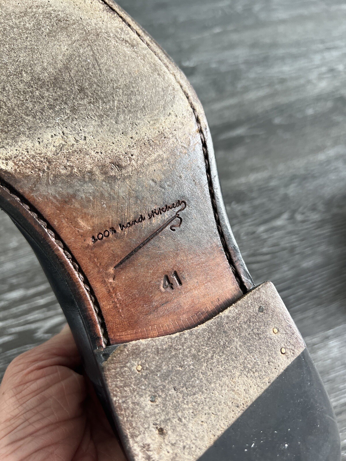 HAMMERSTEIN HerrenSchnürschuhe Gr.41 Leder Schwarz getr. NP 290