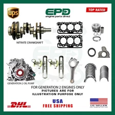 LAND ROVER 306DT JAGUAR NITRATE CRANKSHAFT & TIMING CHAIN KIT + REBUILD KIT 3.0D