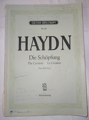 Haydn - ''Die Schöpfung''/Edition Breitkopf Nr.118