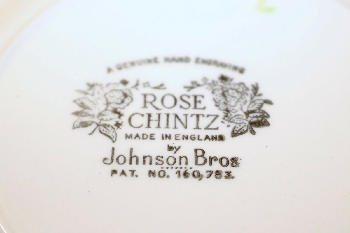 Johnson Brothers ROSE CHINTZ England Ironstone Rd GY BS Bread