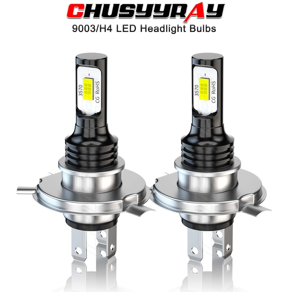 For Yamaha V Star 650 XVS650 1998-2016 2X 9003 H4 LED Headlight