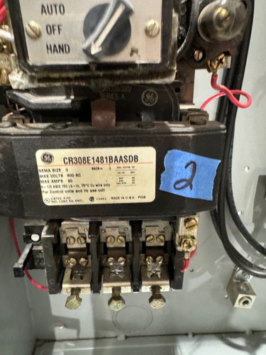 ge Size 3 fusible fused 120v Coil 3 Phase NEMA 1 Combination Motor Starter #2 - Picture 2 of 4