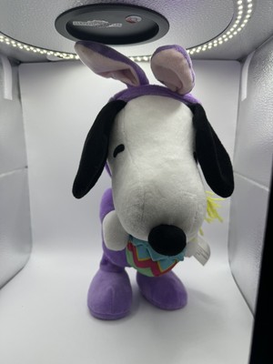 Gemmy Peanuts Dancing Snoopy Woodstock Easter Bunny Musical Plush
