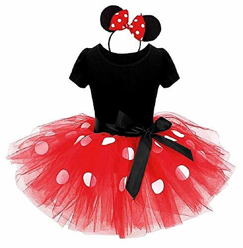 Costume Topolina Abito Minnie Body tutù Cerchio Carnevale Bimba 120 5 anni  Rosso | eBay