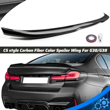 FOR 17-23 BMW G30 G38 530i F90 M5 CS CARBON FIBER STYLE TRUNK SPOILER Wing