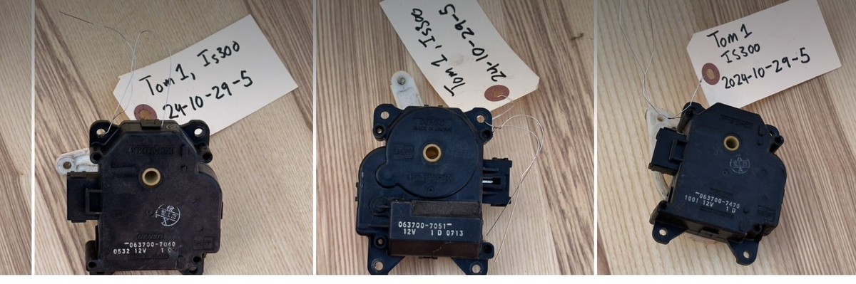 🥇01-05 LEXUS JCE10L IS300 SET OF 3 AC HEATER FLAP DOOR ACTUATOR