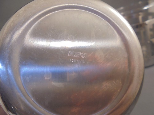 4 Alessi Italy Michael Graves Stainless Steel & Glass Coffee Tea Mugs Excellent - Picture 8 of 9