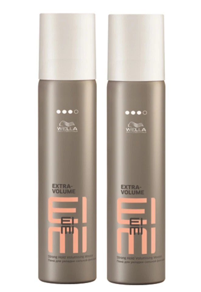 2x Wella Professionals EIMI Extra Volume Volumen Schaum starker Halt 75 ml