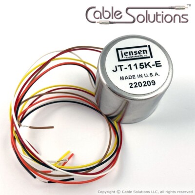 Microphone Input Transformer, 1:10 Step-up, Jensen Transformers JT-115K-E