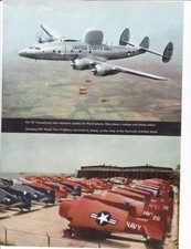 1951 Navy PO-1W Constellation Plane Photo/  Grumman F6F converted to Drones