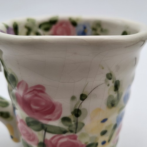 Tabletops Unlimited English Garden Mug Don Swanson Roses 4 3/8" DAMAGED READ - Picture 19 of 20