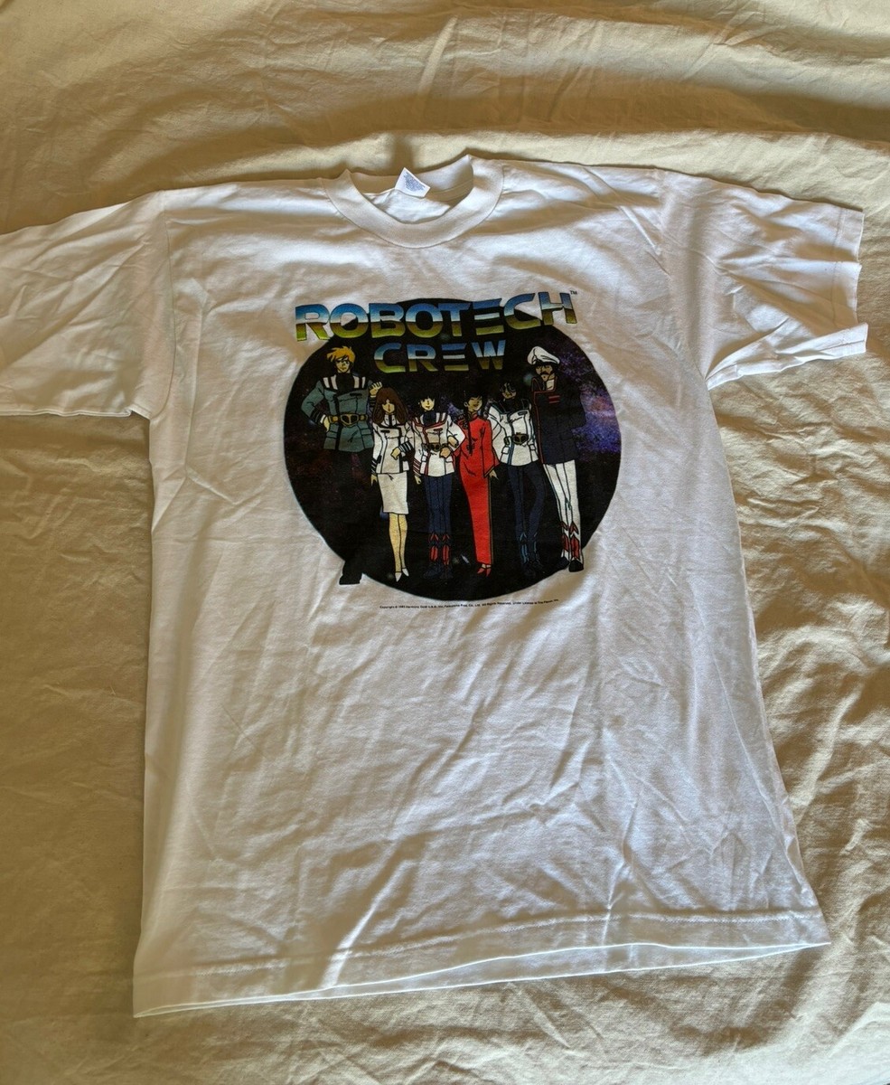 Vintage 90s Robotech Macross T-shirt Large Anime Manga Hook-ups 