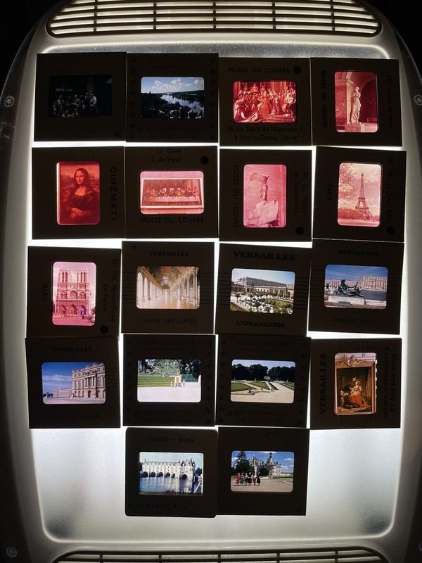 18 35mm Slides Vintage 1957 Travel Photos People in Paris And Versailles
