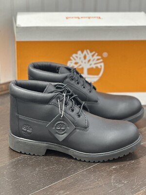 Timberland New man Chukka BLACK Leather Boots MEN'S TB050059