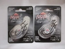 Berkley Fusion 19 Weighted Superline EWG Needle Point fish hooks Choose size!
