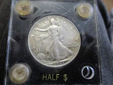 1943 Walking Half Dollar Very Nice Coin Protected Encased!
