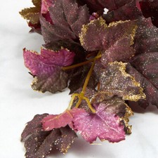 Set of 8 Glittered Autumn Maple Leaf 25" Spray Stems for Indoor Decor