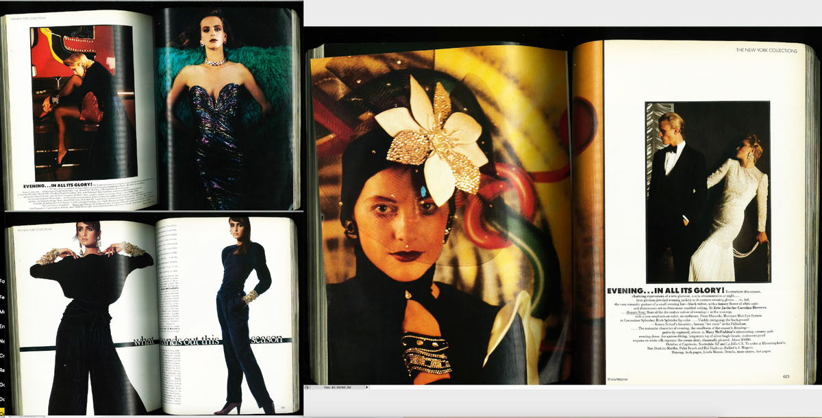 VOGUE-SEPTEMBER 1985-NY COLLECTIONS-RICHARD AVEDON-ANGE