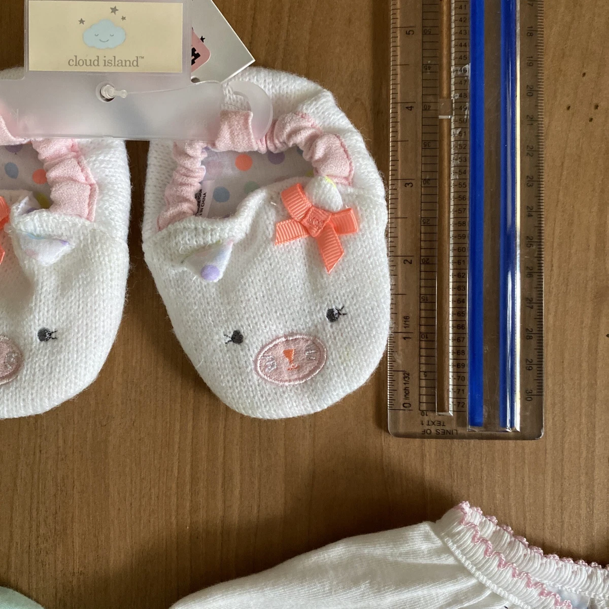 bright future hartstrings baby girl outfits Shirt booties set lot 6 9 Month New
