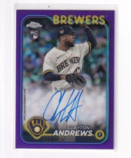 2024 Topps Chrome Clayton Andrews RC Auto #RA-CA Purple Refractor /250