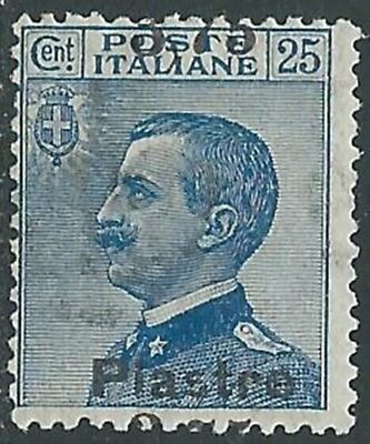 1922 LEVANTE CONSTANTINOPOL 6 EMISSION 3.75 PI ON 25 CENT VARIETY MH * - RB42-7
