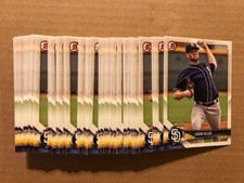 Lot (70) LOGAN ALLEN Padres 2018 Bowman Baseball paper base prospect cards