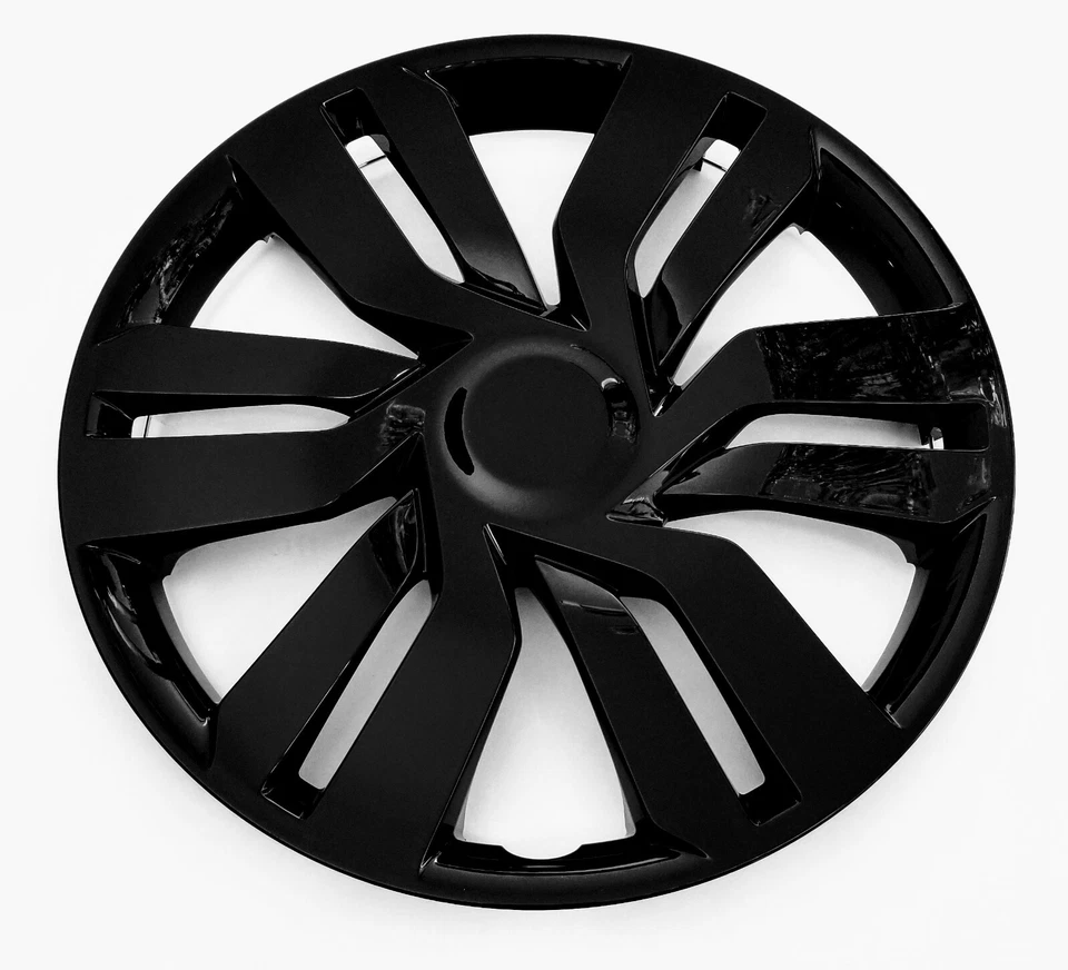New Wheel Covers Hubcaps Fits 2015-2019 Honda Fit 15" Gloss Black Set Of 4 Foto 3 de 4
