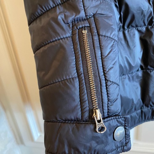 First Wave Boys light weight puffer bike jacket Black sz 4/5 - Picture 3 of 3