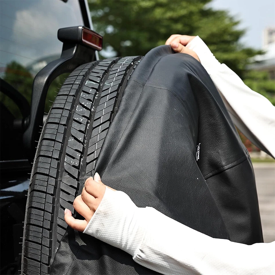 Cubierta de rueda de neumático de repuesto resistente al agua para Suzuki Jimny 14" Foto 3 de 4