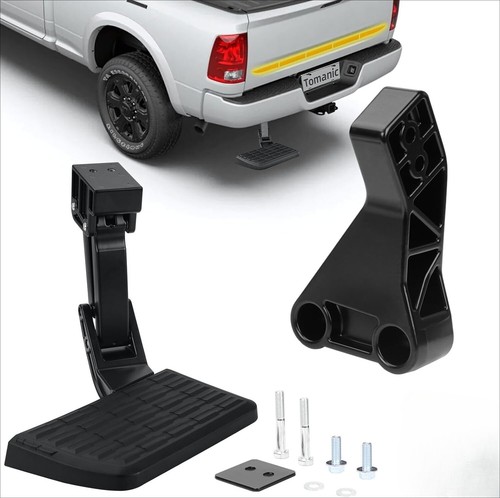 Rear Retractable Bed Step for 2010-2018 Ram 2500 3500 09-18 Ram 1500 ...