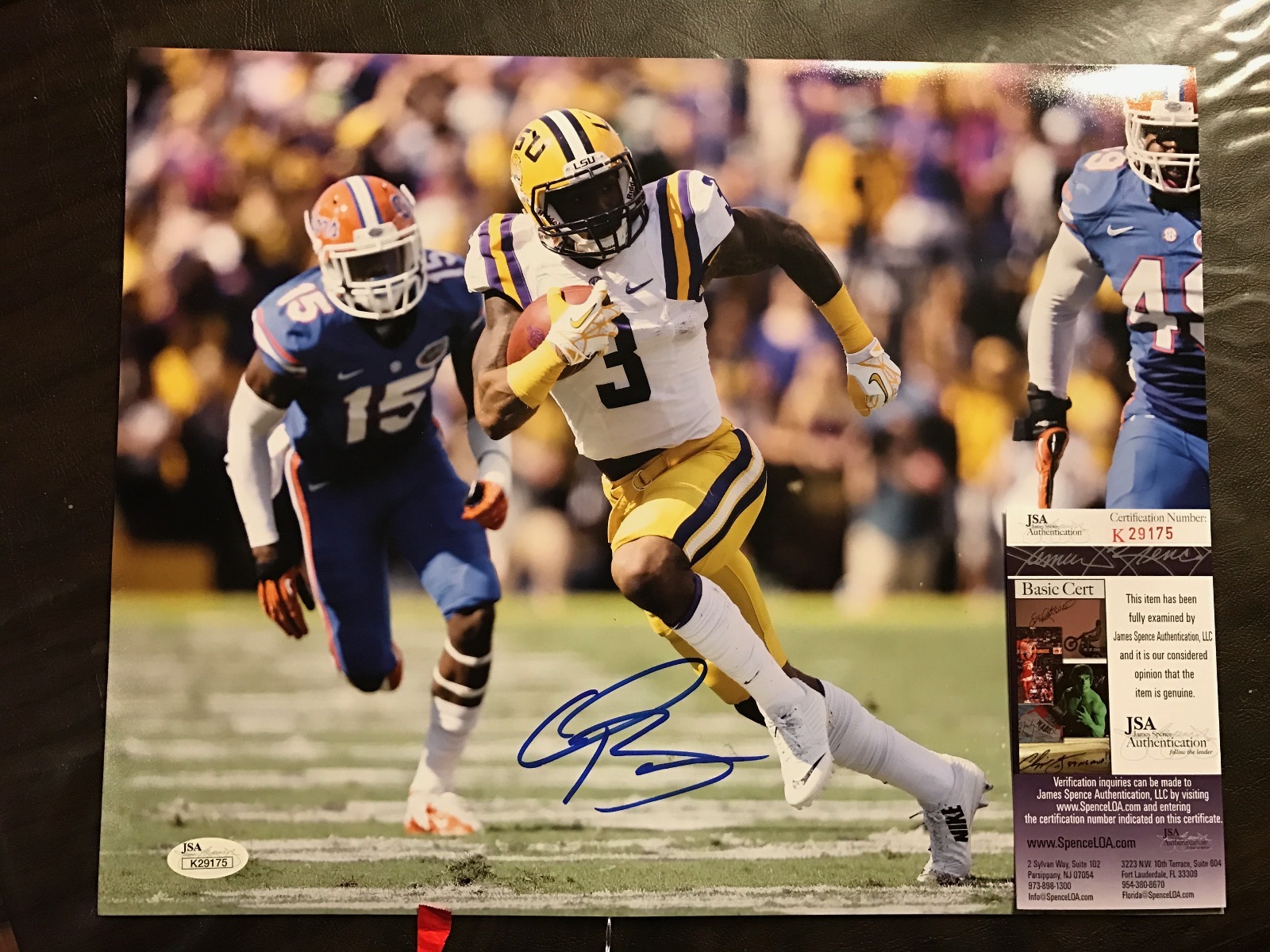 Odell Beckham Autographed Signed LSU Tigers 11x14 Photo JSA/COA 